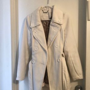 White pea coat